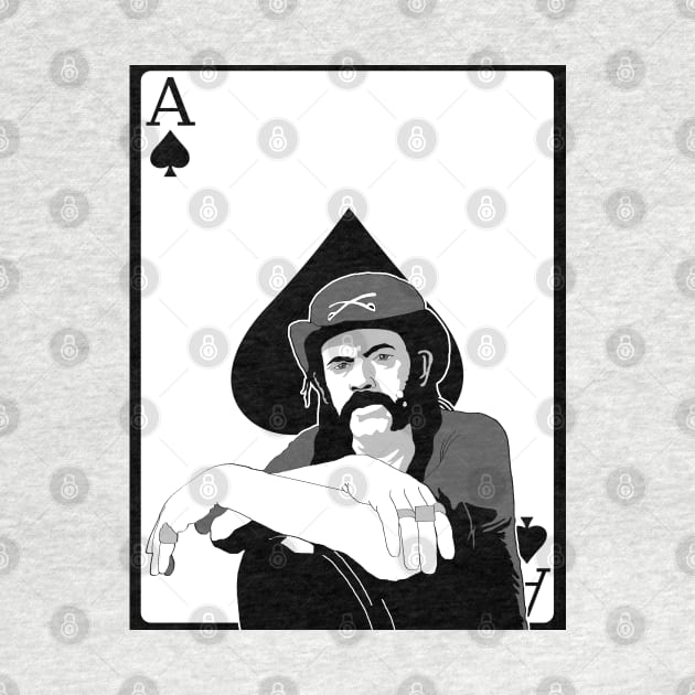 Ace of Spades Lemmy Kilmister Motorhead playing card by Blaze_Belushi